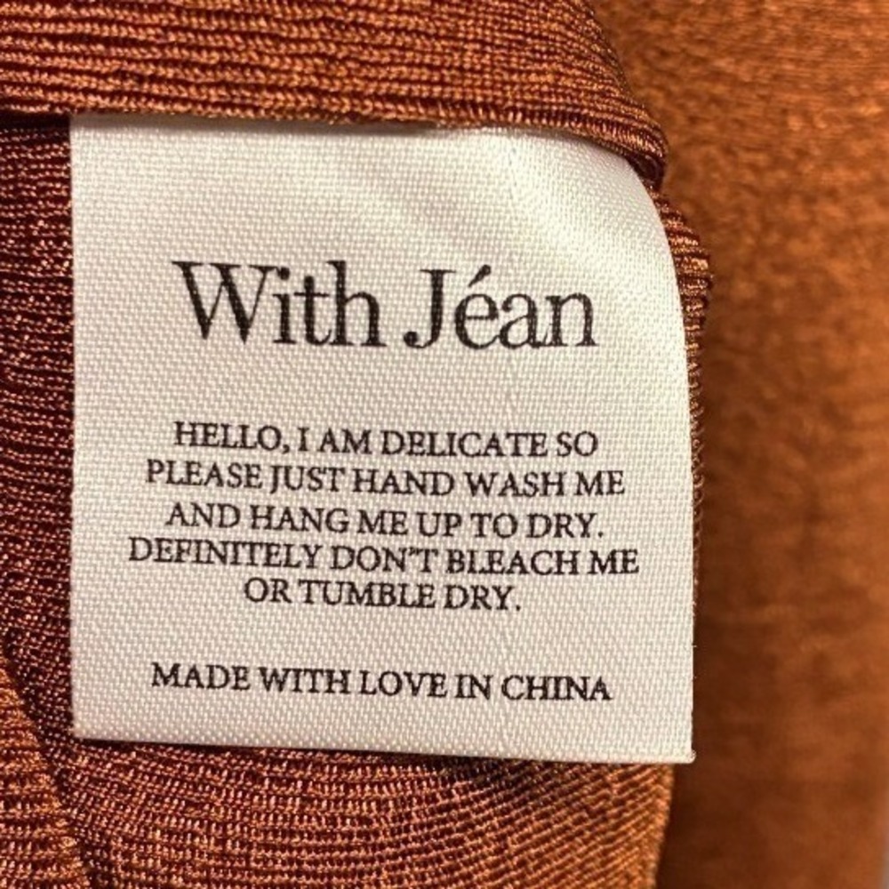 With Jéan Mini Dress Women's XXS Brown Rust Halter Neck Sleeveless Casual - Picture 8 of 9